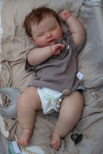 NPK重生娃娃 60厘米仿真婴儿 童装 模特3 静脉血丝可见 6个月 手工