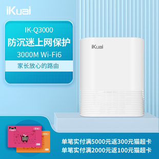 爱快 iKuai Q3000企业级网关3000M大户型路由家用千兆高速wifi6路由器