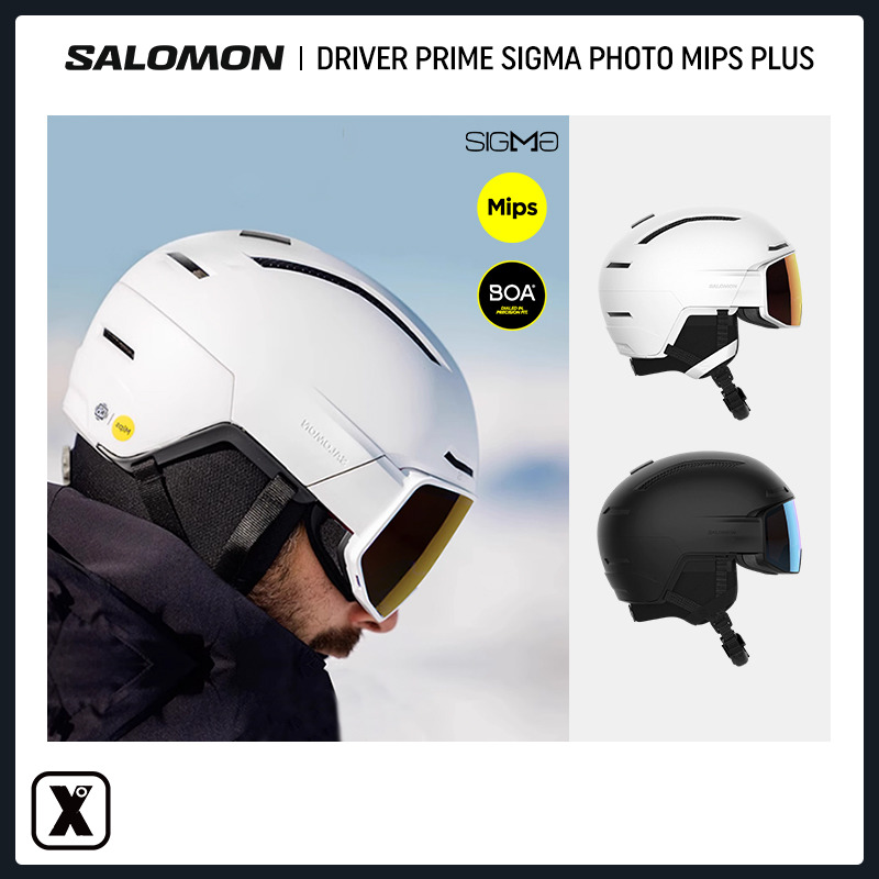 易毒 EXDO W24 Salomon萨洛蒙滑雪头盔雪镜一体