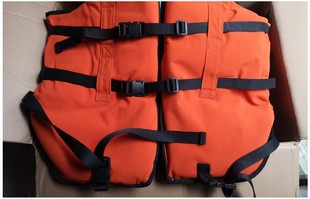 双面大浮力跨带扣救生马甲 安全防护救生衣 双保险重型救生衣