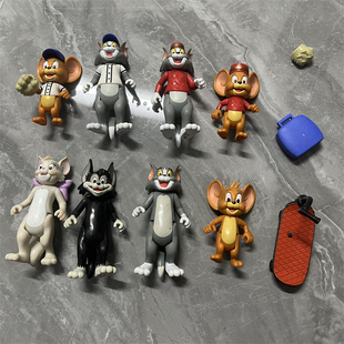 正版 散货猫和老鼠桌面摆件Tom and Jerry卡通玩偶外贸散货玩具