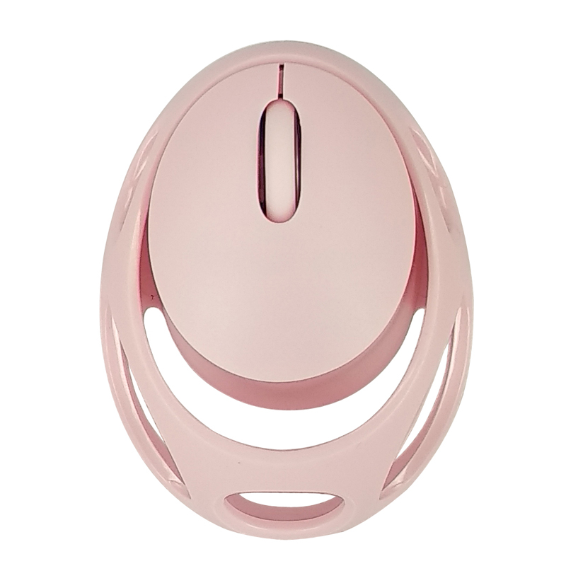 包邮 创意粉色鸡蛋女生小巧可爱静音无线蓝牙直连双模充电鼠标