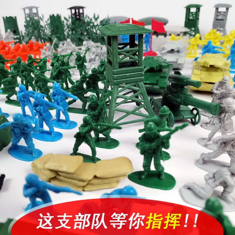 士兵玩具小人兵人大战玩具大作战兵团礼物对战三军模拟导弹