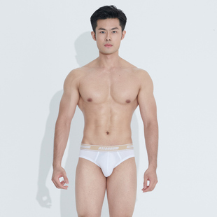 拍3件89 Asianbum莫代尔一片式 凸纯色简约低腰性感三平角内裤