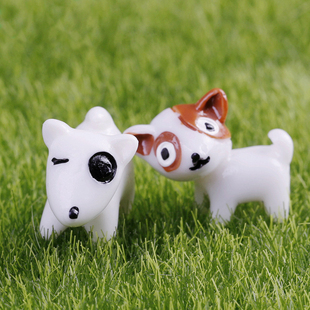 微景观卡通迷你小狗创意盆栽摄影道具造景树脂动物小摆件可爱玩具