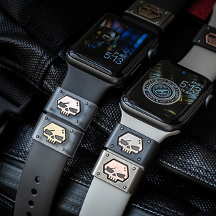 老铁匠表扣适用iwatch苹果applewatch手表表带22mm扣装 饰环表配件