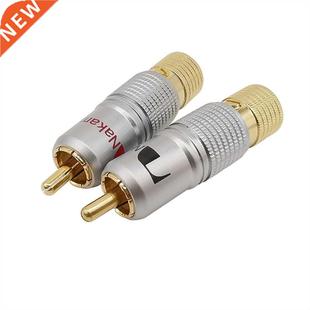 Cable Audio Coa High Plug Gold RCA Quality Plated Wire 10Pcs