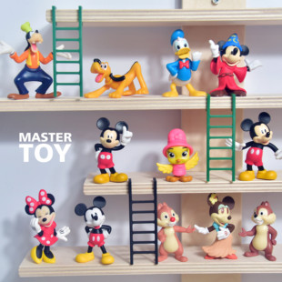 米奇米妮 唐老鸭 原单散货 多款 造型卡通公仔模型摆件玩具 花栗鼠