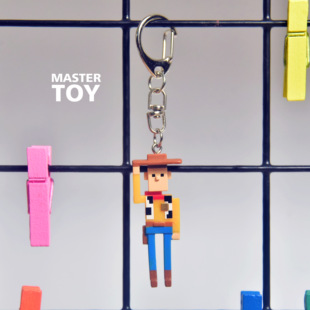 像素模型 包包卡通挂饰 玩具总动员 原单散货 胡迪公仔钥匙扣挂件