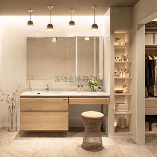 standard Eleena系列高级珐琅整体化妆洗面浴室柜 日本直送Takara
