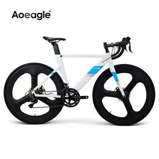 Aoeagle 遨鹰城市公路自行车铝合金赛车学生男女破风碳纤维三刀轮