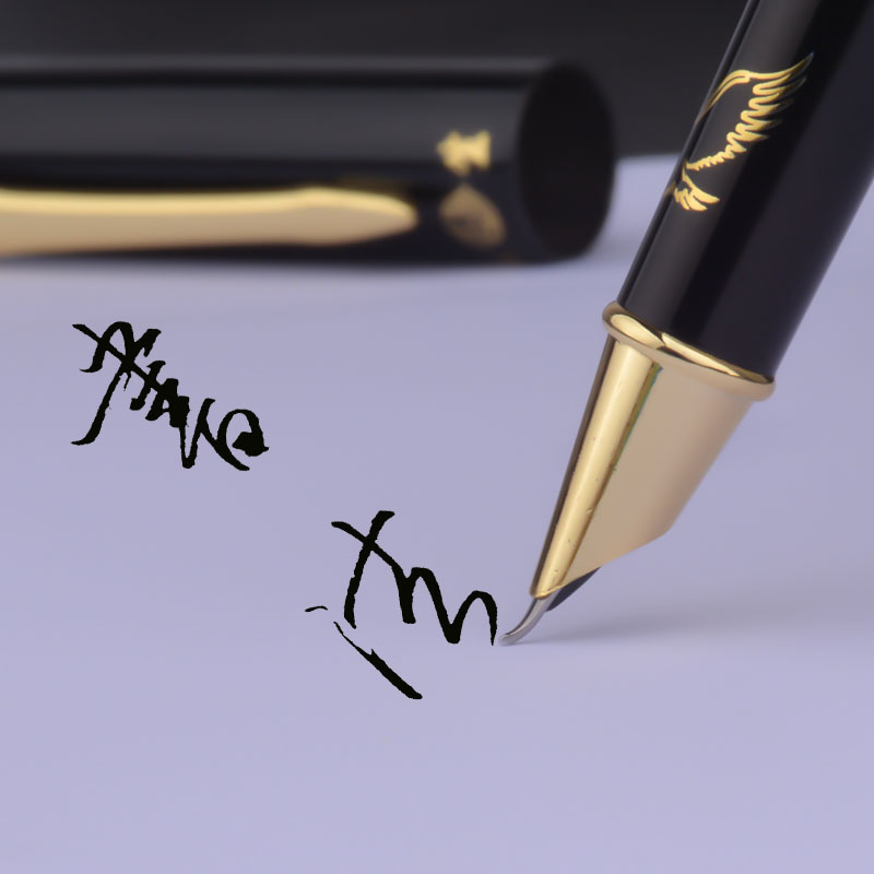 美工笔弯尖弯头钢笔手工打磨铱金硬笔书法练字个性 签名重手感钢笔
