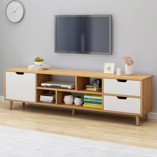电视柜茶几组合现代简约北欧客厅小户型卧室主卧高款 简易电视机柜