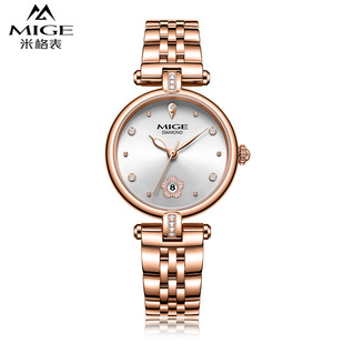 专柜瑞士时尚 品牌手表表女镶真钻钢带士手表小表盘款
