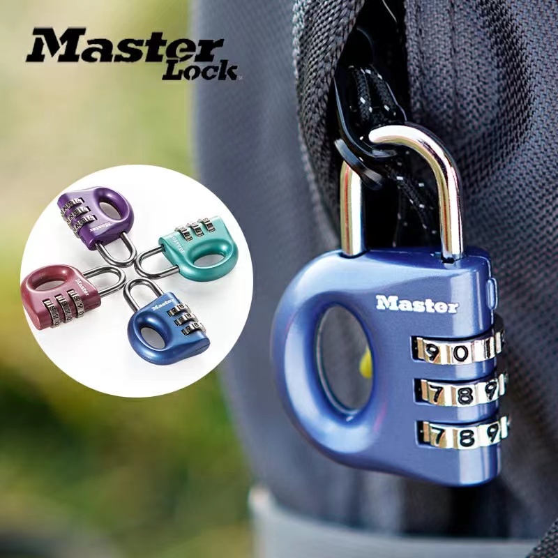 玛斯特密码 锁633D行李箱包锁学生书包宿舍柜子小锁头健身房衣柜锁