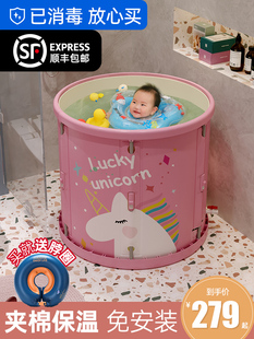 家用游泳池婴儿充气游泳桶儿童泳池宝宝小孩可折叠新生儿室内泳缸