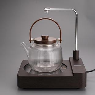 玻璃煮茶壶自动上水电陶炉煮茶炉烧水一体抽水蒸汽煮茶器煮茶专用