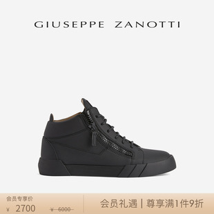 板鞋 ZanottiGZ男士 Giuseppe 双拉链休闲中帮运动鞋
