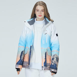 滑雪衣 户外保暖加厚韩版 滑雪服单板双板女款 新款 冬季