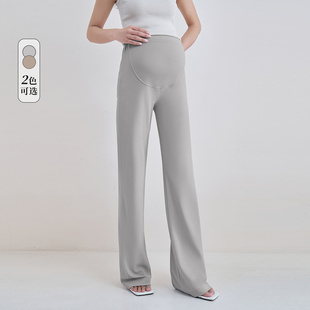 SELLYNEAR孕妇直筒裤 夏季 外穿宽松大码 垂顺显瘦空气裤 时尚 薄款