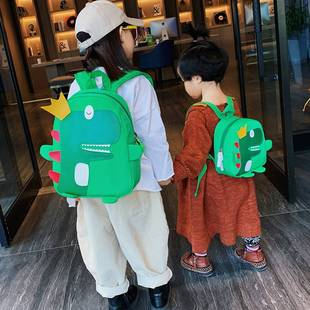 幼儿园男女宝宝开学迷你轻便小书包儿童双肩卡通背包可爱恐龙包包