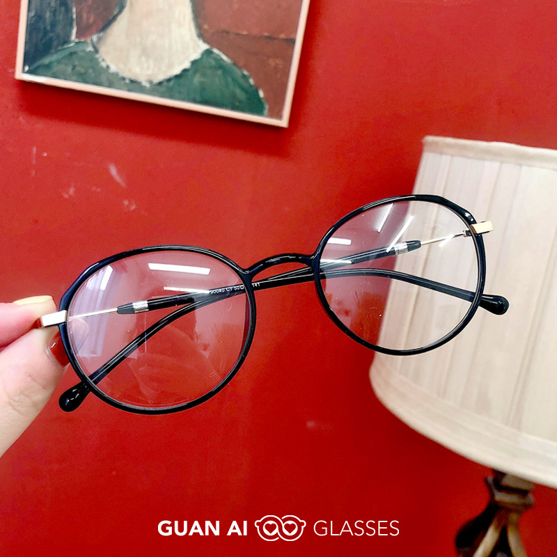 透明tr90超轻眼镜框女ins黑色网红款 厚边可配镜片近视眼镜架学生