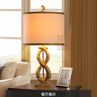 美式 现代经典 简约新中式 客厅样板房卧室装 欧式 饰台灯 8字形台灯
