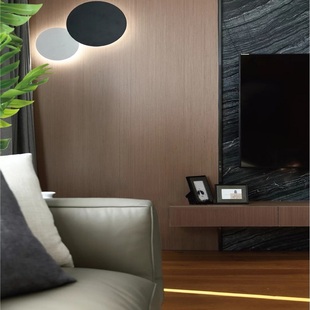 木饰面板电视背景墙免漆板实木贴面UV板科技kd板科定板木纹护墙板