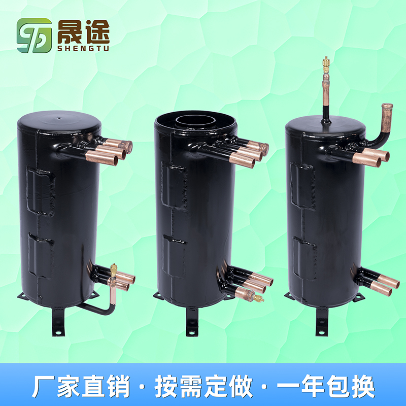 25匹高效罐换热器壳管式 换热器空调热泵空气能水冷散热器冷凝器