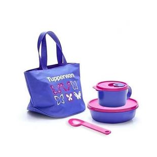 海 特百惠 紫色 带包 饭盒套装