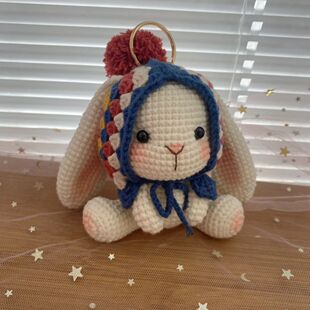 祖母格兔子diy手工编织材料包毛线玩偶钩针礼物帽子垂耳兔摆件