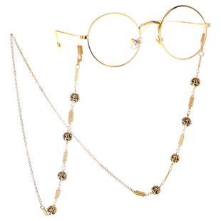 链条 金属眼镜绳 流行 镂空 眼镜链 时尚 金色 厂家跨境 防滑