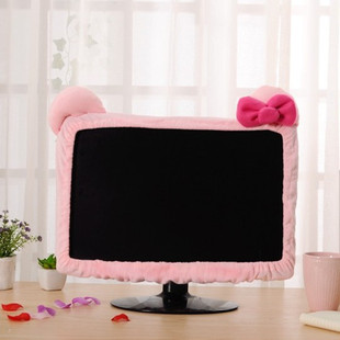 可爱卡通电脑套hello kitty笔记本台式 电脑装 饰防尘保护罩少女心