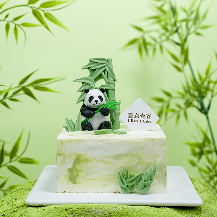熊猫斑斓 斑斓榴莲奶油蛋糕下午茶闺蜜聚会儿童蛋糕深圳 壹点壹客
