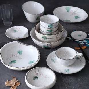家用4人初春系列餐具简约陶瓷碗筷日式 餐具吃饭碗 瓷心坊碗碟套装