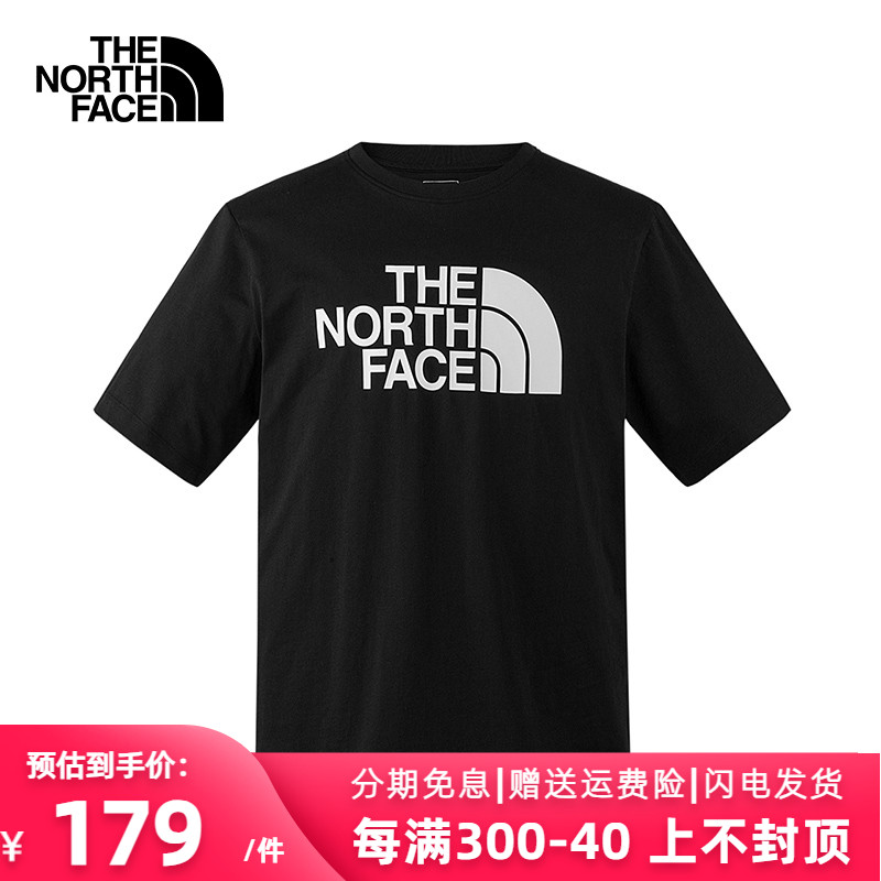 TheNorthFace北面短袖 t恤男24春夏新款 户外运动宽松圆领半袖 86PS