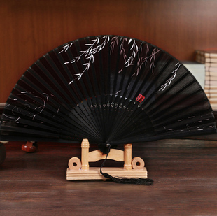 拂柳古风扇子折扇中国风女式 复古典丝绸舞蹈扇日用扇定制古风礼物