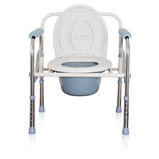 老人坐便椅孕妇移动马桶凳成人厕所家用可折叠病人大便洗澡坐便器