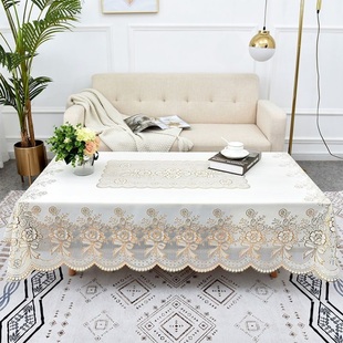 桌布防水防油防烫免洗塑料餐桌垫客厅茶几家用长方形台布桌子盖布