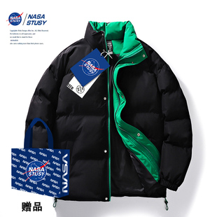 NASA2024冬季 新款 棉衣男士 外套加厚潮牌棉袄子面包服情侣羽绒棉服