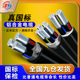 国标铝合金电缆线2 5芯10 35平方铝芯三相四线五线电缆