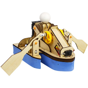 积木 儿童小学生手工科学实验diy材料 科技小制作小发明手划船拼装