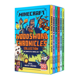 Chronicles Woodsword 我 Minecraft 小说 世界英文原版 伍德斯沃德历险记6册全套礼盒装 青少年科幻励志冒险故事游戏书籍
