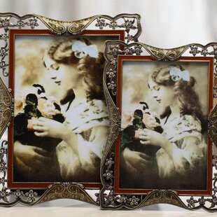 10寸八全家福婚纱照片框相架创意礼物 相框摆台6 复古奢华欧式