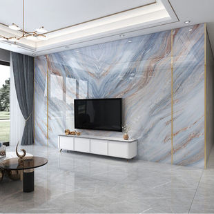 造型客厅边框装 饰瓷砖岩板 定制大理石电视背景墙现代简约轻奢新款