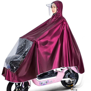 TaiKong 雨衣摩托车电动车雨衣成人单人电瓶车户外骑行加 太空