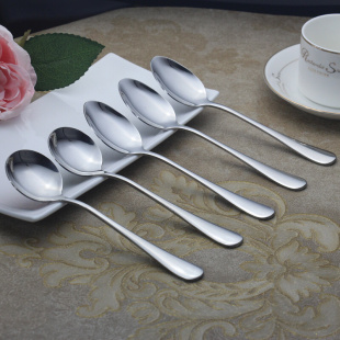 汤勺不锈钢餐具勺子加厚加深主餐勺儿童勺咖啡调羹家用创意吃饭勺