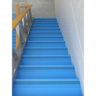 幼儿园户外楼梯彩色防滑垫职工楼楼梯防滑地垫室内台阶塑料地胶s7