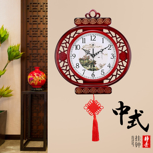 新中式 艺术时尚 挂钟大气客厅时钟家用挂表约壁挂装 饰钟表