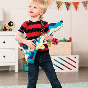 里男孩比女孩 2岁 B乐.Toys狗吉他玩具可弹奏初学乐器尤克里